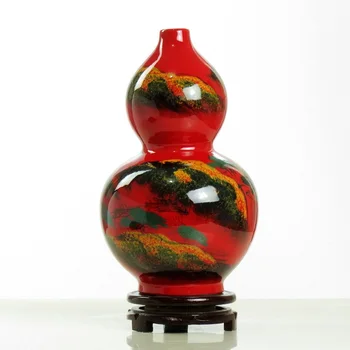 Jingdezhen keramikos Kinijos raudona vaseh Rankomis dažyti glazūra Kinijos rašalo Colo rLandscape Kreko Santuokos Juda dovanos