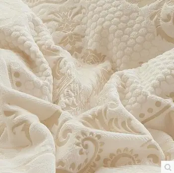 Korėjos black suede patalynės Princesė Nėrinių Vestuvės koralų vilnos aksomo šiltos žiemos lova sijonas keturi gabalas