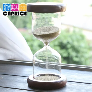 Kūrybinės Europos metalo smėlio laikrodis darbastalio apdaila 2 dvi minutes šepečiu vaikų retro mediniai dovana