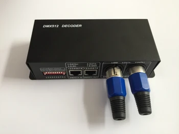 LED DMX512 RGB Valdiklis DC12-24V Dekoderis 3Channel skaitmeninės kontrolės signalas, LED Šviesos Juostelės