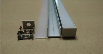 Led šviesos juostelės difuzorius kanalo led montavimas kanalo su aliuminio profilio priedai 2m/vnt 40m/lot nemokamas pristatymas