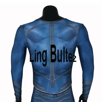 Ling Bultez Aukštos Kokybės Raumenų Atspalvį Supermeno Kostiumu Suaugusiųjų 3D Spausdinimo Žmogus iš Plieno Lycra Kostiumas Filmas Supermenas Spandex Kostiumas