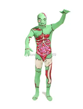 (LS092)vidaus organų Walker Lycra Spandex viso Kūno Modelio Spalvotų Zenai Fetišas Kostiumai Helovinas Kostiumas