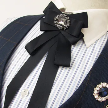 Mados naujų nemokamas pristatymas korėjos suknelė verslo kaklaraištis Britų vestuvių jaunikis Groomsmen dvigubas laivapriekio kaklaraištis vyriška moteriška Šukuosena
