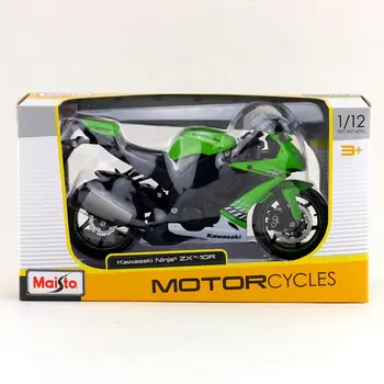 Maisto/1:12 Masto/Modeliavimas Diecast modelio motociklo žaislas/KAWASAKI Ninja ZX-10R Supercross/Subtilus vaikų žaislas/Colllection