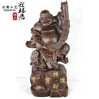 Maitrėjos Budos raižyti raudonmedžio medienos, juodmedžio taiklus noras užsidirbti pinigų Menų ir amatų boutique Wenwan Namų Dekoravimo je