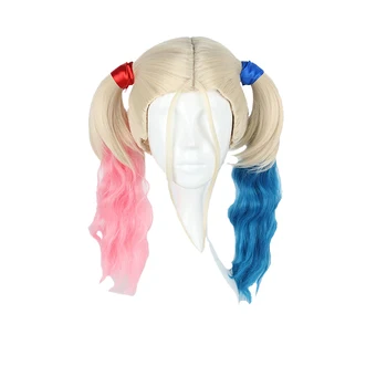 MCOSER Smėlio spalvos Mišinio Spalvos Atsparios Karščiui, Dvi pintines Sintetinių Pynimo plaukų cosplay perukas Aukštos Temperatūros Pluošto PERUKAS-591A