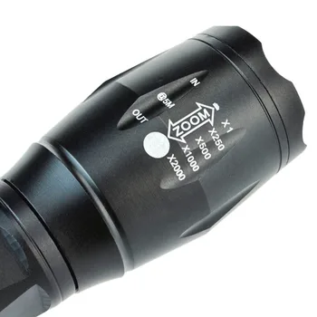 Medžioklės Šviesos LED Žibintuvėlis 5 režimu, gali Kerry xml T6 Vandeniui žibintuvėlis prisijungti rankas šviesos kempingas Crazyfire E18 FL-103110