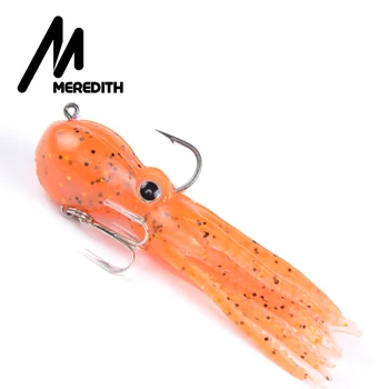 MEREDITH žvejybos 5vnt/daug 23g 9cm ilgio uodega, minkštas švinas Aštuonkojai žvejybos masalas