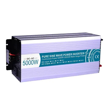 MKP5000-122-C Pure Sine Wave išjungti tinklo keitiklis 5000w 12v į 220v saulės keitiklio įtampos keitiklis su įkroviklio