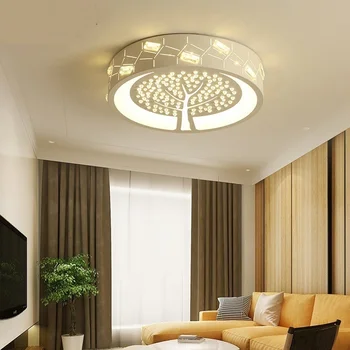 Modernus apvalių LED lubų šviestuvai, miegamojo apšvietimas šiltas kūrybiškumą kambarį atmosferos tyrimo led lempos kvadratinės šviesos ZA81030
