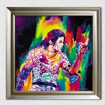 Modernus dekoro meno sienos piture abstrakčiai Michael Jackson Aliejaus Tapyba, Akvarelė stiliaus aliejaus tapybai kietas amatų dovana