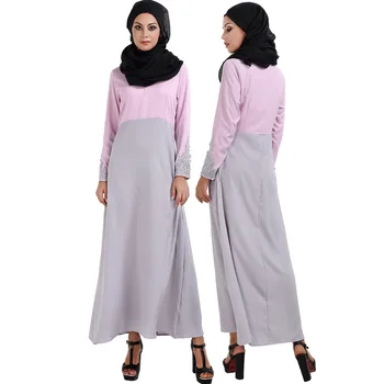 Musulmonų Moterys Ilgomis Rankovėmis Dubajus Suknelė Maxi Abaja Islamo Moterų Vintage Suknelė Drabužių, Apsiaustą Kaftan Maroko Mados Embroidey