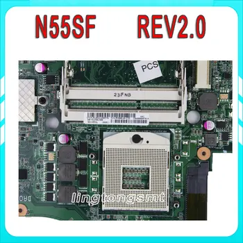 N55SF For ASUS N55S N55SL Motherboard N55SF REV2.0 Mainboard 60-N5FMB3600B03 PGA989 fully Tested