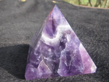 Natūralus kvarco kristalas gydymo svajinga violetinė crystal piramidės A2