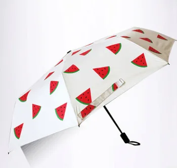 Nauja Japonų mada skėtis 3 lankstymo 8K Saulės, Lietaus, UV neautomatinis skėtis Moterų Gražių Vaisių Paraguas skėtis