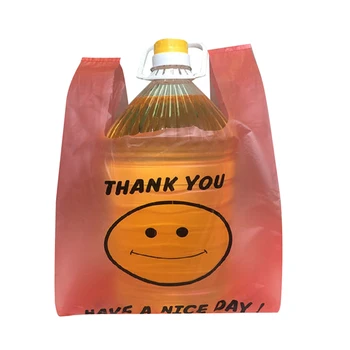 NAUJA raudona plastikinių pirkinių krepšys prekybos centrų plastikinius maišelius drabužių, dovanų parduotuvė mažmeninės prekybos rinkos maišas 25*42cm 1000pcs dhl nemokamas pristatymas
