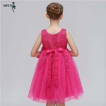 Naujagimio Suknelė Vaikai Šalis Nešioti Princesė Kostiumu Mergina Bowknot Bebes Kūdikiams 4-12Y Gimtadienio Suknelės Mergina Vasaros Raudona Drabužiai