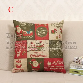 Naujas atvykimo Zakka 1Pcs Mielas Kalėdų Pelėda namų sofos medvilnės skalbiniai, pagalvės dangtelis/automobilių pagalvėlė padengti/patalynė decoration43cm*43cm