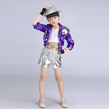 Naujas China Džiazo Šokio Kostiumai Šiuolaikinio Šokio Kostiumai vaikams Magic Master Kinijos Dancewear už Rodo, hip-hop kostiumu Mergina