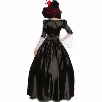 Naujas Karalienė Vampyrai kostiumas suaugusiųjų halloween kostiumai moterims seksualus cosplay black, gothic lolita dress fantazijos moterims