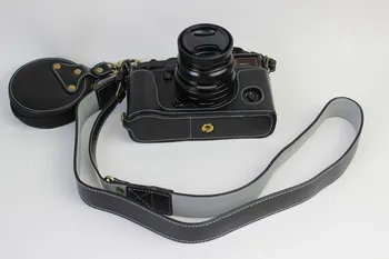 Naujas natūralios Odos CameraCase Pusė Krepšys Fujifilm X-Pro2 Xpro ženklas 2 Xpro 2 pusė atveju + Derliaus Dirželis