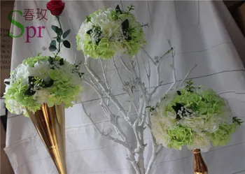 NAUJAS!!Nemokamas pristatymas!vestuvių puošmena,vestuvių stalo dekoracija gėlės, Kelių švino gėlių kamuolius,(tik gėlės)10vnt/daug