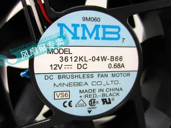 Naujas originalus NMB 3612KL-04W-B66 12V0.68A 9CM 4W022 D1598 dvigubas rutulinis guolis ventiliatoriaus