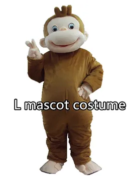 Naujas Stilius Curious George Beždžionė Talismanas Kostiumai Animacinių Filmų Fancy Dress Helovinas Kostiumas Šalis Suaugusiųjų Dydis Nemokamas Pristatymas