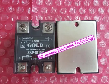 Nauji ir originalūs SAP4015D AUKSO vienfazis (Solid state relay 15A 3-32VDC 40-480VAC