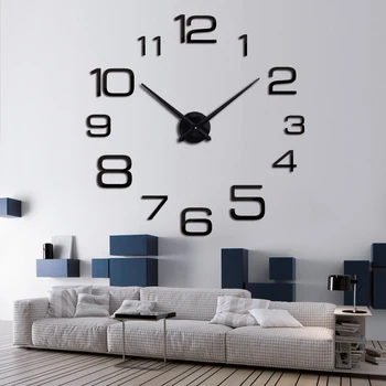 Naujų pardavimo sieninis laikrodis šiuolaikinės 3d didelis kvarco žiūrėti laikrodžiai kambarį dideli laikrodžiai, namų puošybai dar gyvenime aplinkraštis 