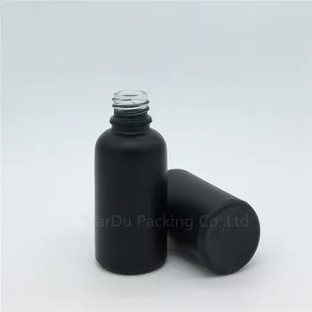 Nemokamas Pristatymas 10vnt 30ml juodo Matinio stiklo butelis su Juodo plastiko purkštuvas, 30cc eterinio Aliejaus Purškimo kvepalų buteliuko Stiklas