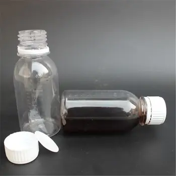 Nemokamas pristatymas 150/200/250/500ml Anti-theft apima skaidrus PET plastikinių butelių didmeninė mėginio buteliukas skysčio butelis subpackage