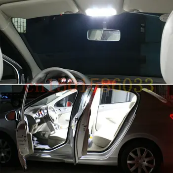 Nemokamas Pristatymas 8Pcs/Daug automobilių-optikos Xenon White Canbus Paketą Rinkinys LED Salono Apšvietimas 