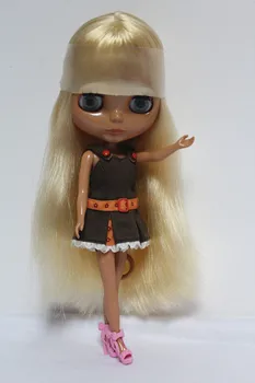 Nemokamas Pristatymas didelis nuolaida RUB-110DIY Nuogas Blyth lėlės gimtadienio dovana girl 4colour didelėmis akimis, lėlės su gražių Plaukų mielas žaislas