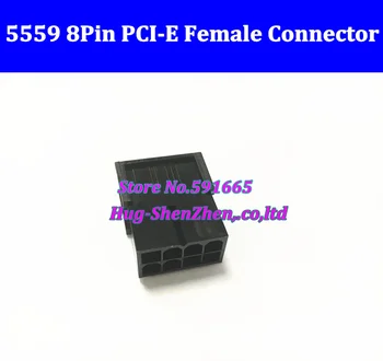 Nemokamas Pristatymas Didmeninė ATX / EPS PCI-E GPU 4.2 mm 5559 8p 8Pin moterų, vaizdo plokštės, Maitinimo Jungties Korpuso Plastiko Lukštais PC