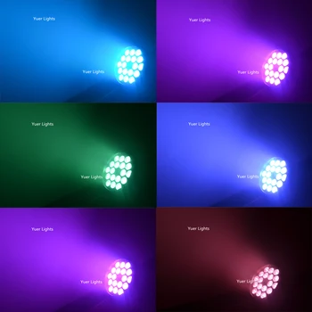 Nemokamas Pristatymas Eyourlife 4Pcs/Daug 18x12W RGBW Led Par Šviesos DMX Scenos Šviesos Profesinės Butas Par Galite Šalies KTV DiscoDJ Lempos