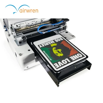 Nešiojamų A4 spausdinimo dydis marškinėliai printer DTG spausdinimo mašina su CMYKWW audinio