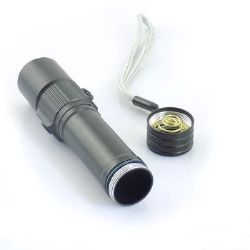 Nešiojamų Q5 led žibintuvėlis su Magnetu Lanterna LED 18650 Taktinis flash žibintuvėlis Galingas 1600 Liumenų Zoomable Linterna