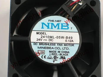 NMB-MAT 2410ML-05W-B49, L09 DC 24V 0.12 4-PIN 60X60X25mm Serverio Aikštėje ventiliatorius