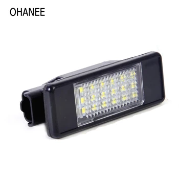 OHANEE 2 LED Skaičius lempos Licenciją Plokštelės Lemputės atveju peugeot 106 1007 207 307 308 406 407 automobilių optikos reikmenys