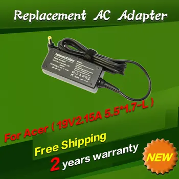 Pakeitimo 19V 2.15 A 5.5*1.7 MM 40 W Acer Aspire One A150 D150 D250 D260 D270 W500 Nešiojamas Įkroviklis AC Maitinimo Adapteris