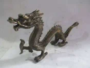 Parengti Kinijos ranka raižyti vario antikos kolekcija drakono statula
