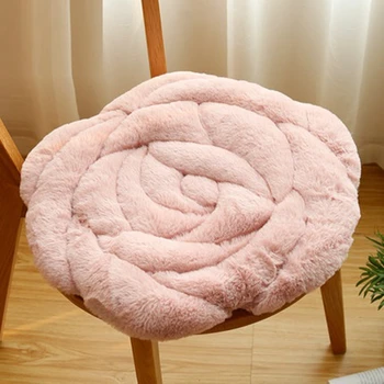 Pavasarį, Rudenį, Žiemą Rose kėdė pagalvėlė pagalvėlė tatamio sofos pagalvėlių office Pliušinis žiedų pagalvėlė sutirštės kilimėlis