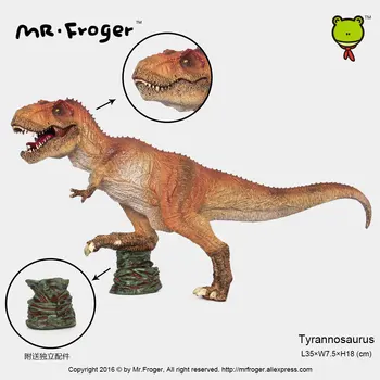 Ponas Froger Tyrannosaurus KARALIUS T-REX Plastiko Žaislas Dinozauras Klasikinis Žaislai Vaikams Gyvūnų Modelius, Kietas Modelis Juros periodo Zoologijos sodas 