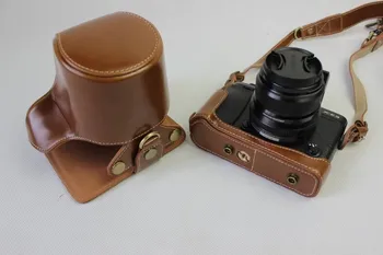 Prabanga PU Odos, Vaizdo Kameros Krepšį Atveju, FUJI Fujifilm XE3 XE-3 23 mm lęšis Apsaugoti Atidarytas Dangtis, baterijos Su Dirželiu