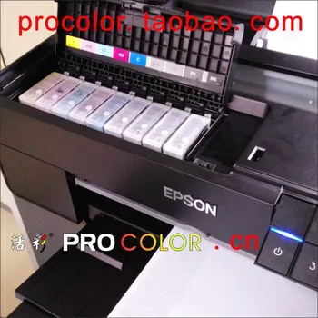 PROCOLOR Naujausias P600 daugkartiniai kasetė su mikroschema, Epson Surecolor SC-P600 kasetė T7601-T7609 9 spalva