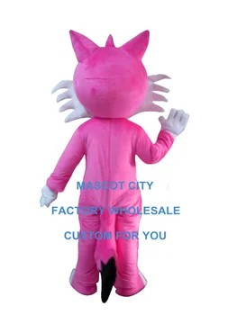 Purpurinė lapės talismanas rožinis kostiumas fox talismanas užsakymą animacinį personažą cosplay suaugusiųjų dydį karnavalas kostiumas 3543
