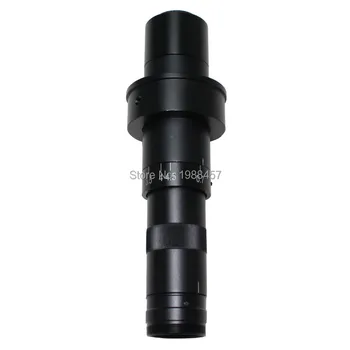 Reguliuojamas 10X-180X Išdidinimo 25mm C-mount Objektyvas 0.7 X-4.5 X Adapteris, skirtas Pramonės Mikroskopo vaizdo Kamera Okuliaro didinamasis stiklas