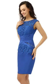 Royal Blue 2018 Motina Nuotakos Suknelės Apvalkalą Kelio Ilgis Trumpas Vakarines Sukneles Mamos Suknelės Vestuvių Striukė